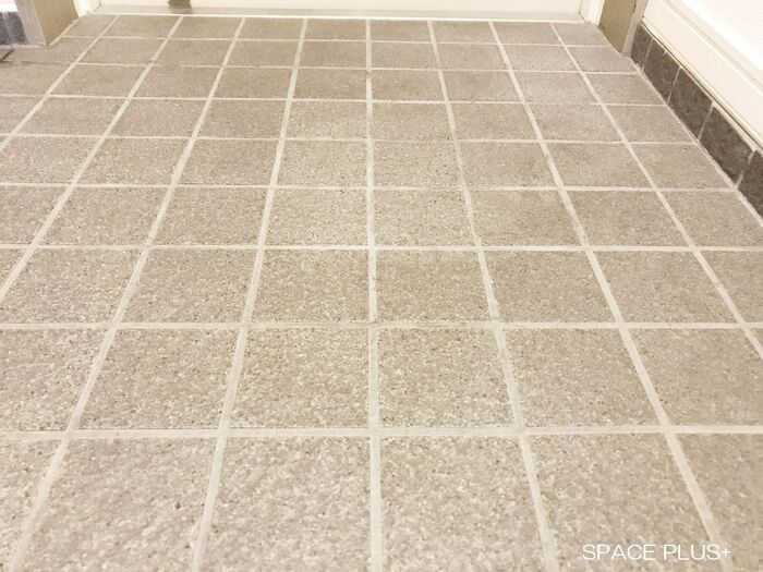 玄関タイルを漂白