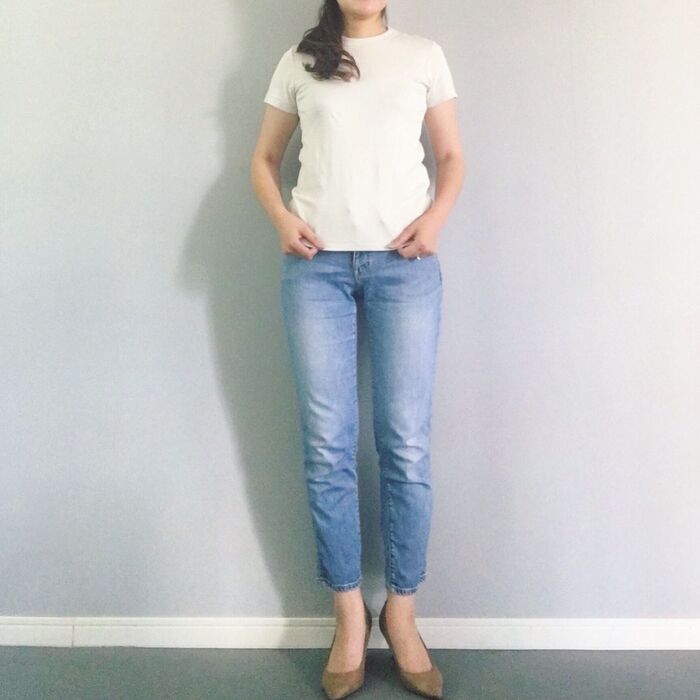 <UNIQLO>シンプルTシャツ!