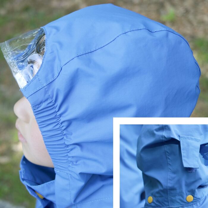 透明のつばだから、前がしっかりみえます。