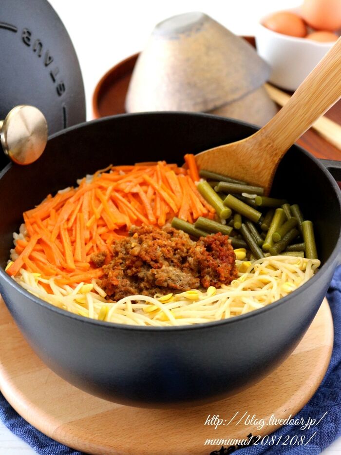 ビビンバ風・炊き込みご飯。