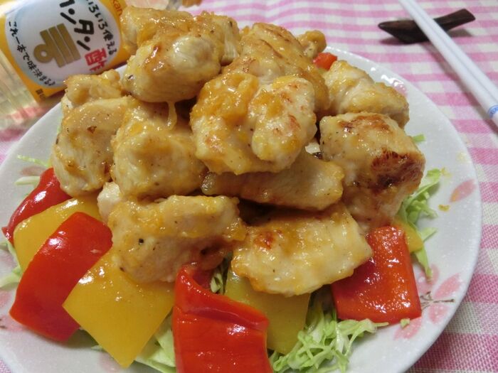 カンタン酢1本で味付け♪ 鶏むね肉でエビマヨ風