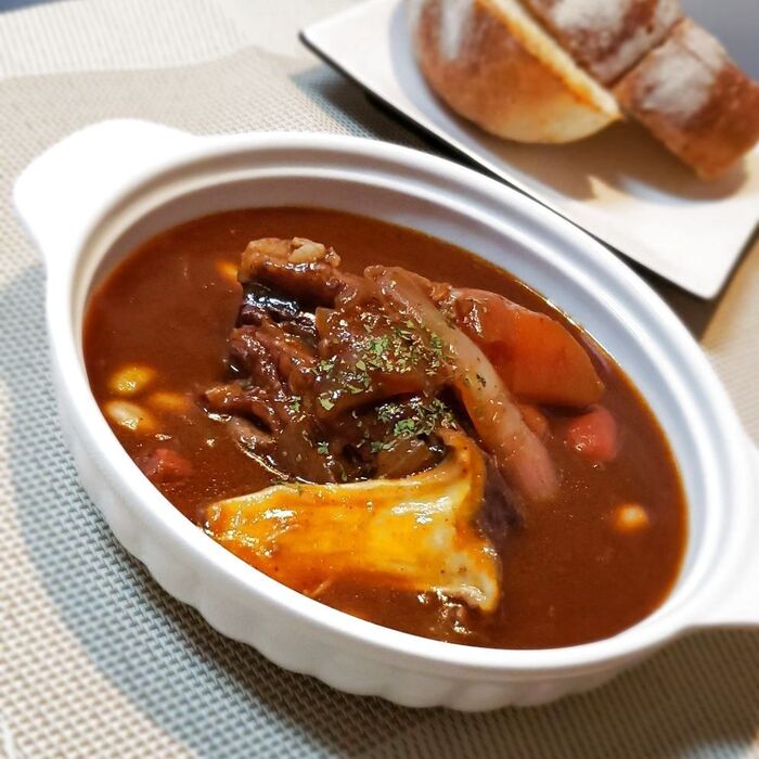 業務スーパーの牛バラブロックdeメイン級お食事スープ