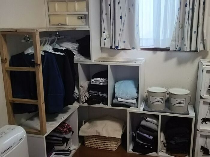 After~溢れていた衣類が全部収まりました!