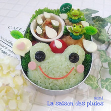 やっぱり雨が好き♡カエルちゃんで梅雨弁当