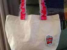 100均で!簡単!持ち手フリルのバッグ