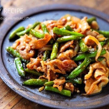 ♡フライパンde超簡単♡豚肉といんげんのオイスター炒め♡【#時短#節約#簡単レシピ】