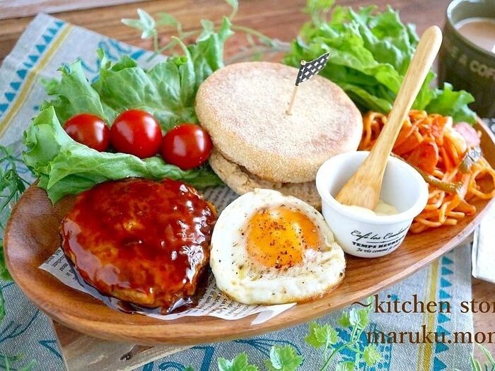 子供も大人も大好き♪てりたまバーガー(とうふハンバーグ)