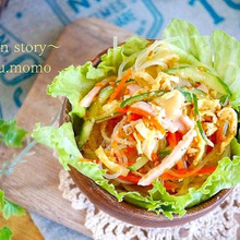 チュルチュル食べれる♪冷やし中華風★春雨サラダ