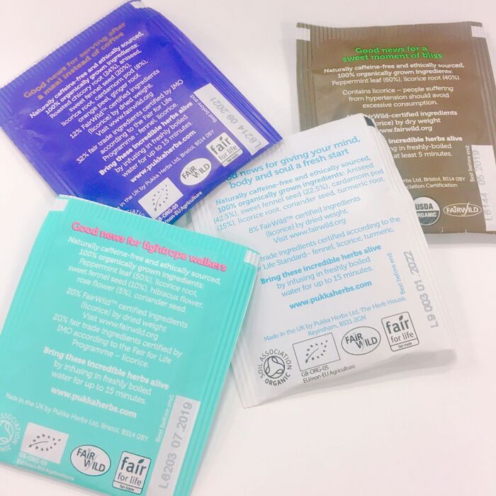 パッカのハーブティーにもついています