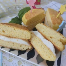 小麦粉・砂糖不使用☆ おからパウダーでチーズどら焼き