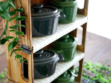 セリア大人気の『ココット オールドアメリカ』用のミニ食器棚を100均雑貨でDIY