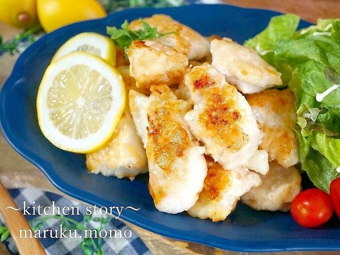 しっとり柔らか~♪ヨーグルトレモンのムネ肉ソテー