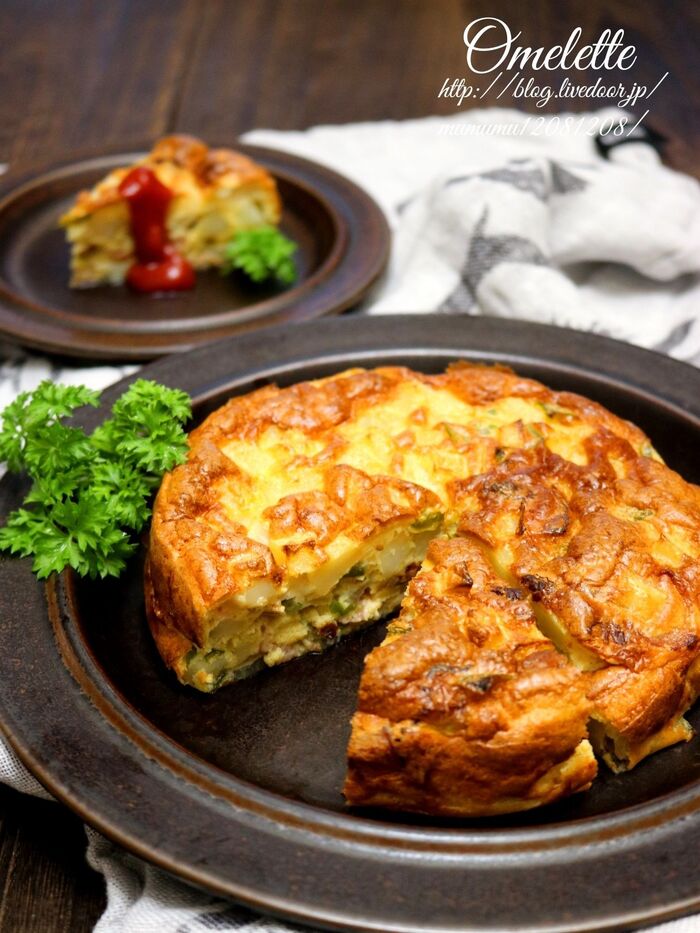 スフレスパニッシュオムレツ。