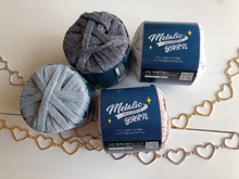 セリア♡編まずに使おう〜メタリックヤーン♡