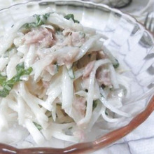 作り置きしたい♪ 大葉入り☆ツナ大根のわさびマヨサラダ