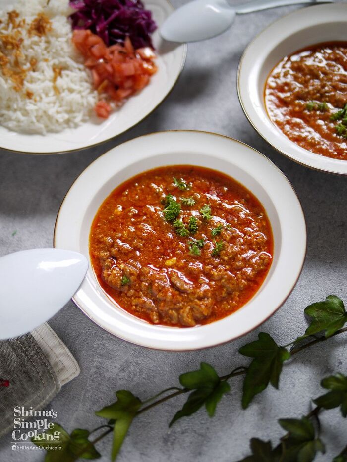 フライパン1つ!包丁不要!野菜の味わいたっぷり感じるキーマカレー