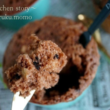 レンジで40秒!HMとアレで作る♪しっとりチョコバナナ蒸しパン