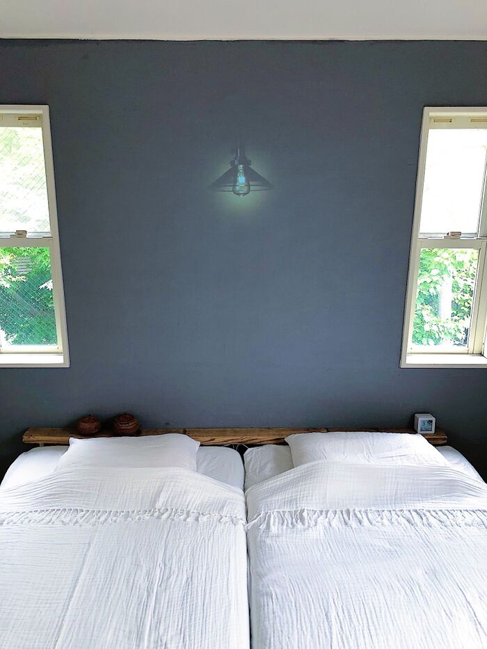 DIYでぐっすり眠れる心地いい寝室に♪