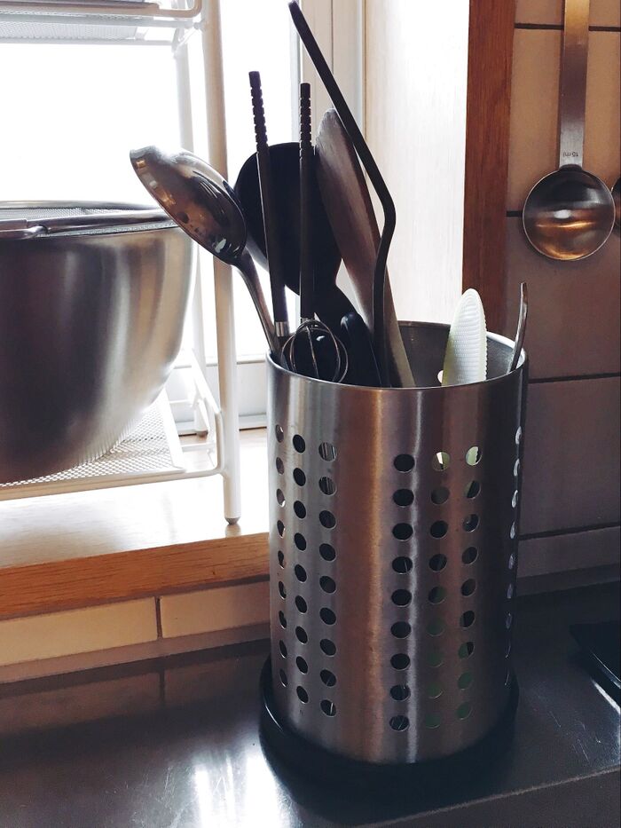 【IKEA】安定感◎8割収納可能なキッチンツールスタンド♪