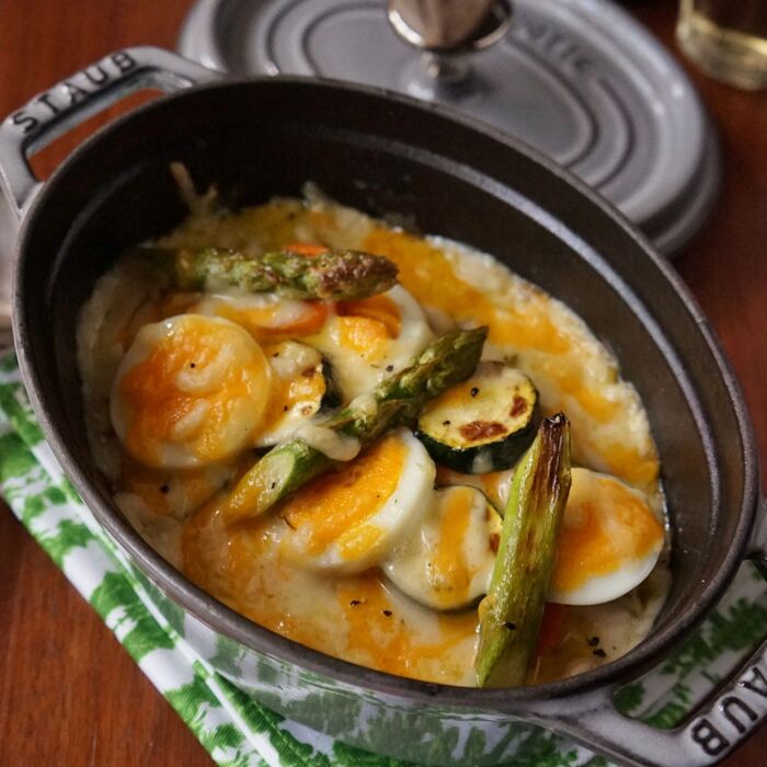 体調を崩しやすいこの時期に!夏野菜とチキンのクリームグラタン