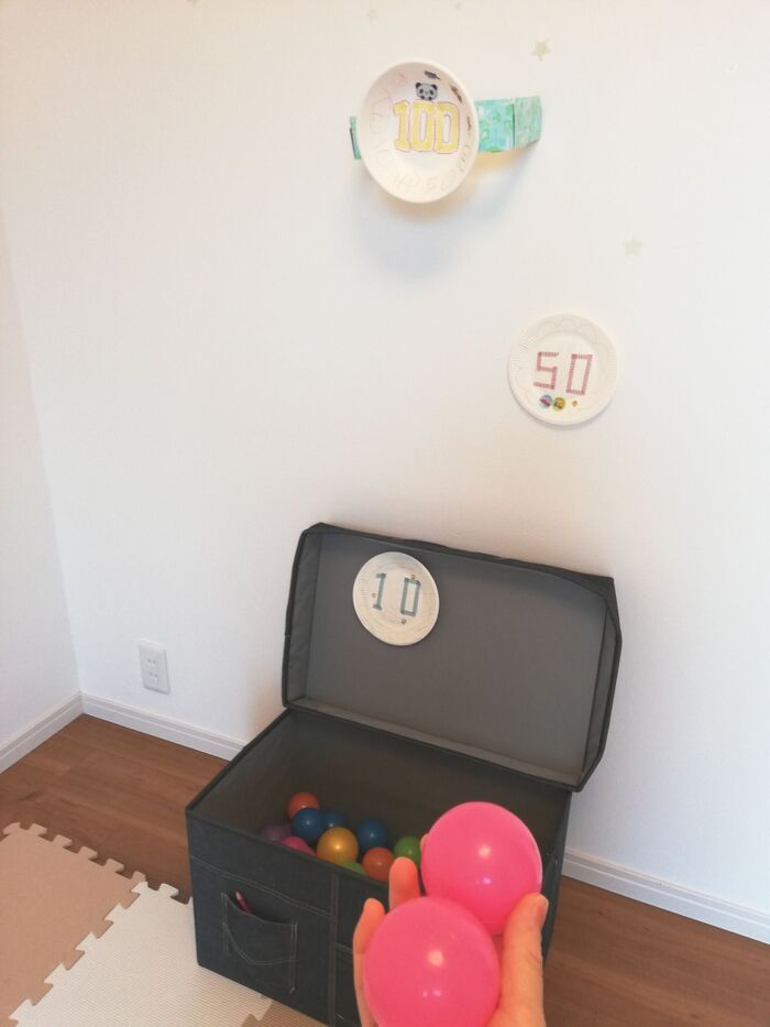 ③箱に入れることがゴールだと伝えておく。