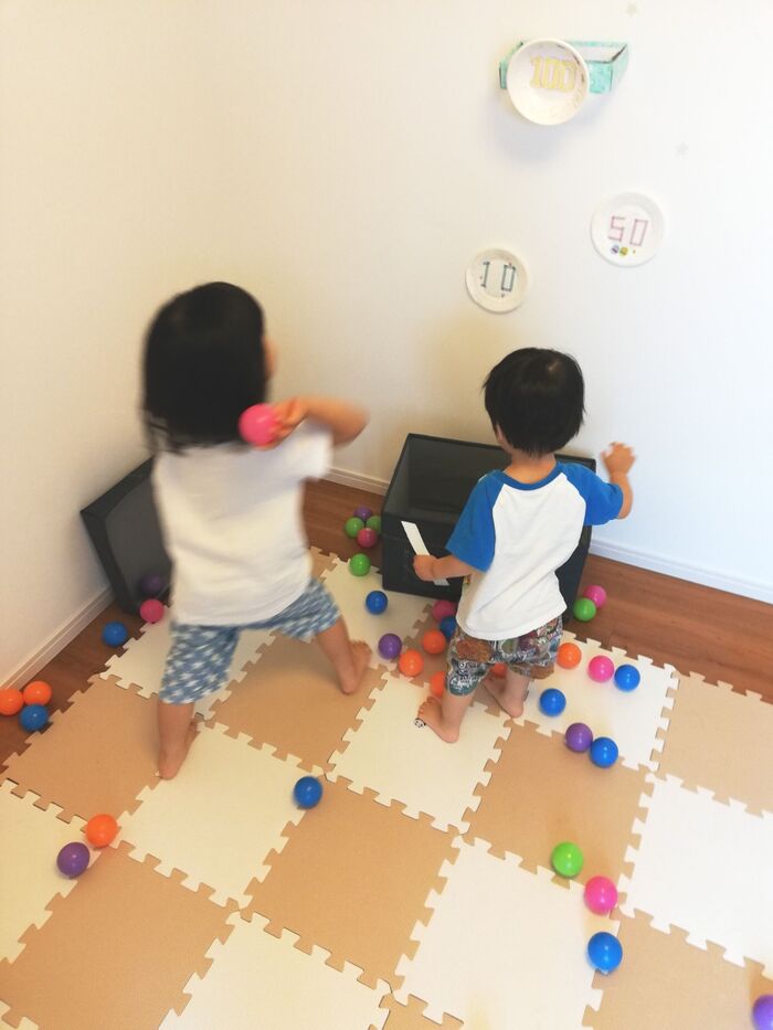 ④100点を当てよう!で、どんどん収納。