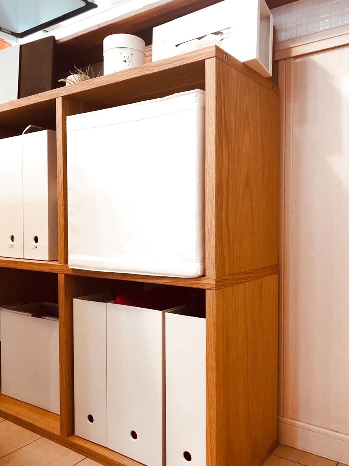 無印良品のスタッキングシェルフにIKEAのskuubがINできる♪