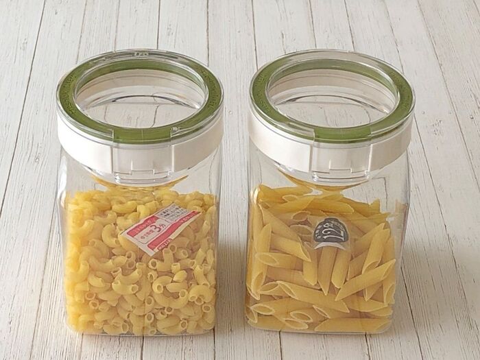 容器に移したパスタの「ゆで時間」がすぐにわかる工夫