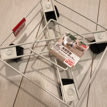 キャスター付き花台で箱買い飲料ストック収納