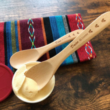 ダイソー★ディズニー木製スプーンでアイスクリーム★