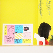 インテリアに!子供の絵落書きコレクション飾って収納保管