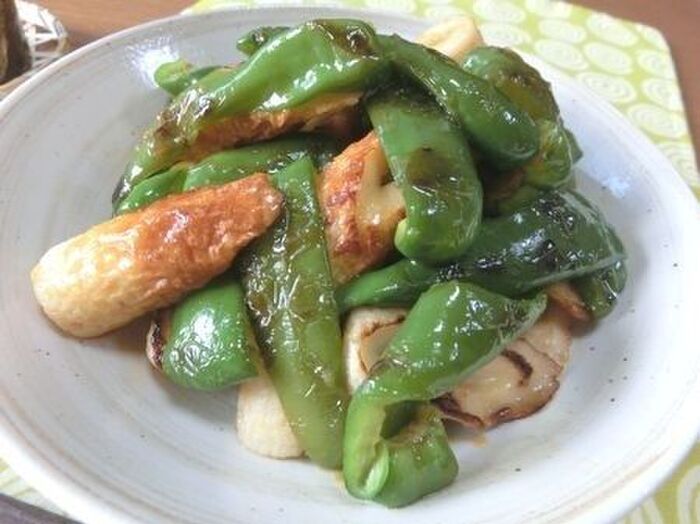 美味すぎ♪ ピーマンとちくわの生姜炒め煮