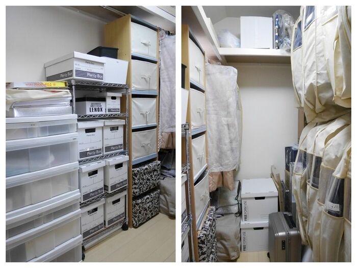 ウォークインクローゼットを「洋服収納」からモノが一括で管理できる「納戸」へ