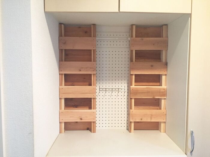 玄関収納の作り方②パレット設置