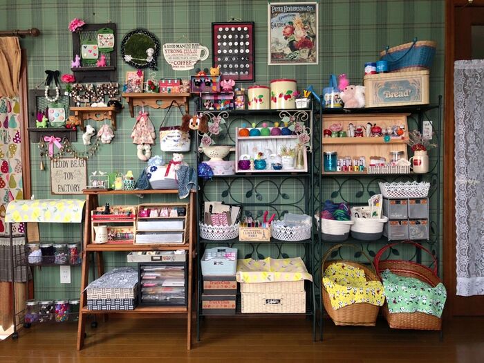 わくわくショップ気分♡ハンドメイド資材をディスプレイ収納♡