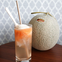フレッシュメロンのクリームソーダ