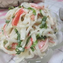 うんまっ♪ 大根とカニかまの粒マスタードマヨサラダ