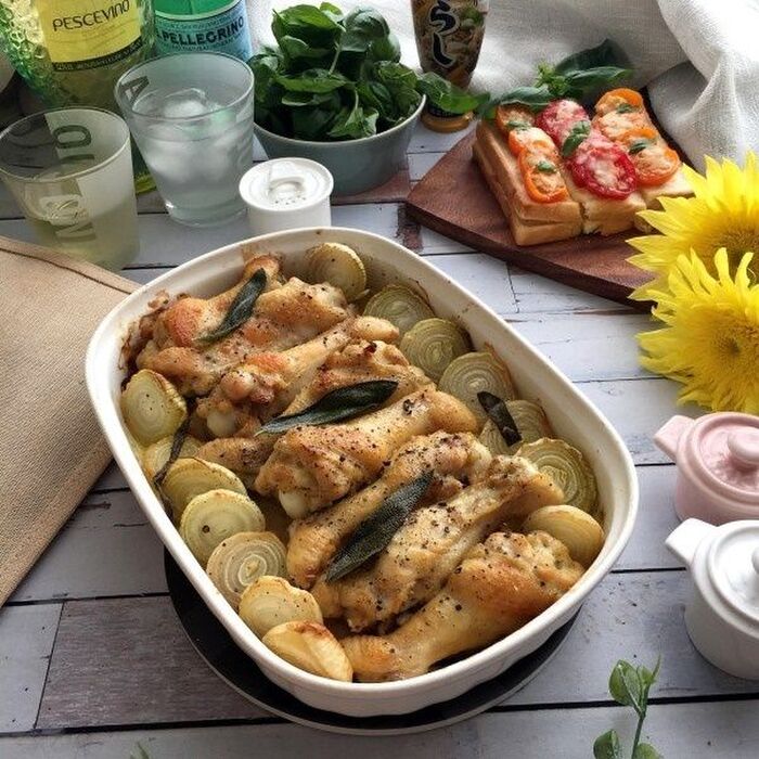 さわやかな辛み!手羽元のグリル からし風味