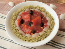 スイカに見える!?簡単10分★赤パプリカのトマトカレー