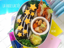 乗っけるだけ!簡単天の川で七夕弁当