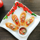 美容と健康をサポート!雑穀レシピ♪【トマトのブルスケッタ】