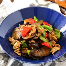 豚肉と茄子のオイスターソース炒め。