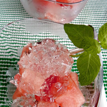 スイカの塩ジュレ&カルピスジュレ