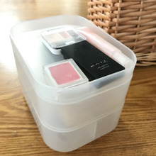 無印良品でコスメ収納を見直しました。