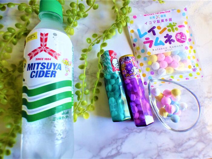 今回は、3種類のラムネを用意☆