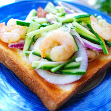 海老and野菜トースト