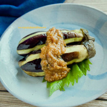 レンジで作る なすの田楽風ごま味噌ダレ