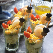 絶品ベッピン♥ビネグレットソースの海老のカクテルサラダカップ