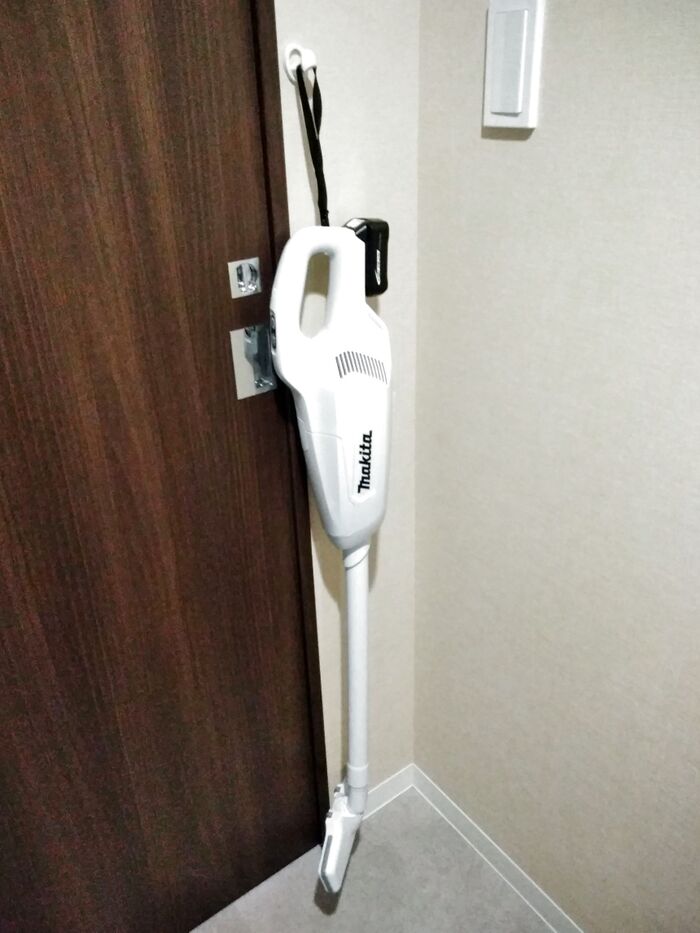 コードレス掃除機の置き場所☆