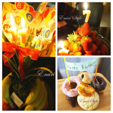 子供自ら考え組み立て!誕生日タワーケーキ♪「Emiri流 自考育テーブルコーデ」